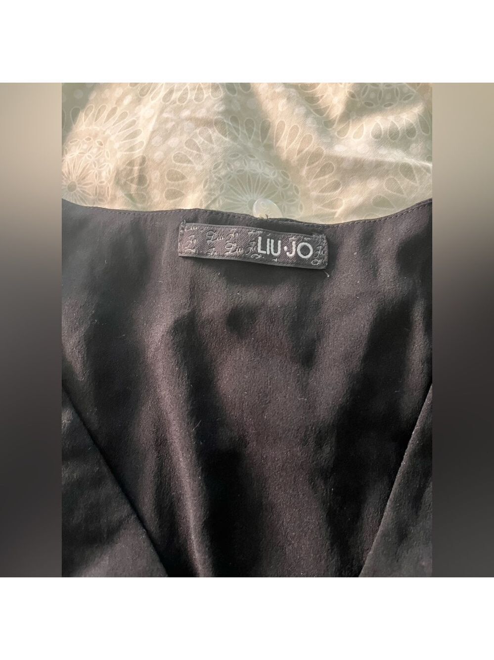 Liu Jo Black Satin Ruched Bodice Cocktail Dress IT 40 US 4 Perfect Condition - Picture 6 of 12